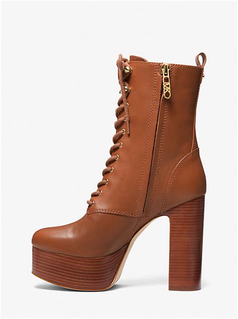 michael michael kors natasha leather platform boot